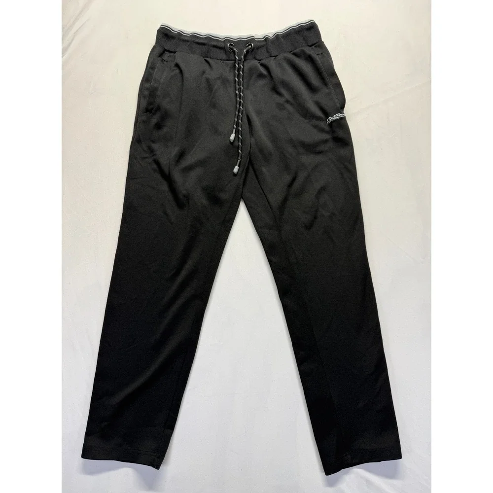Ben Sherman Track Pants Mens Large Black Drawstring Straight Leg Athletic Wear